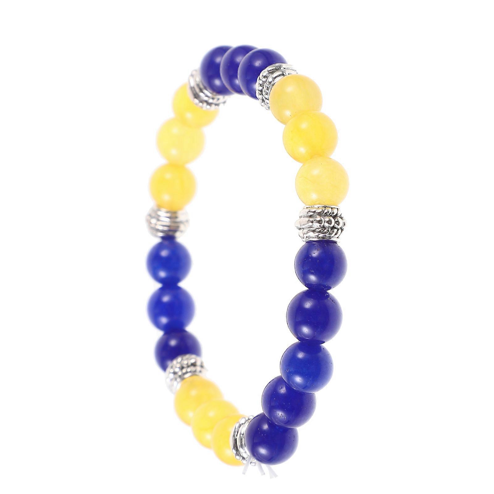 Natural Stone Beaded Bracelet for Praying 1 String Adjustable Bracelet