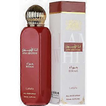 Lattafa Ana Abiyedh Rouge 150ml All Over Body Spray
