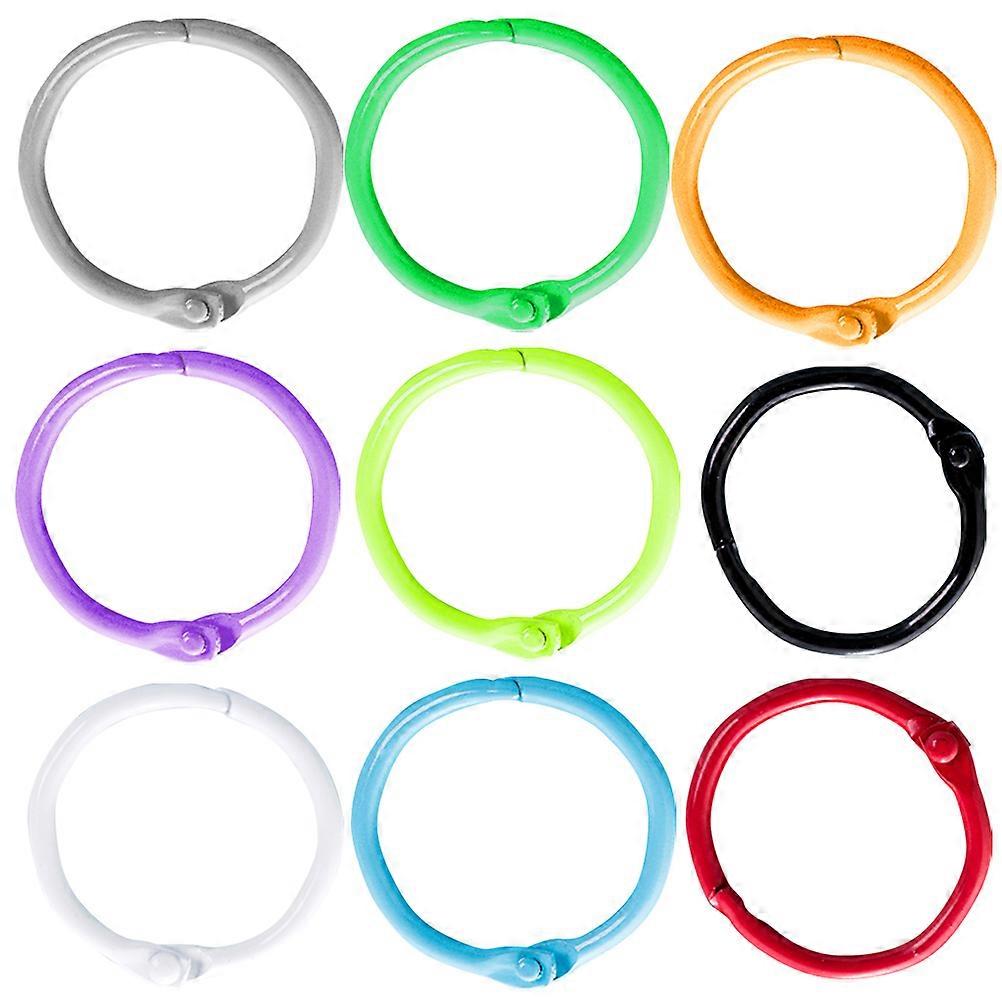 Multi-Purpose Snap Ring Metal Binder Rings for Loose Leaf Storage 300Pcs