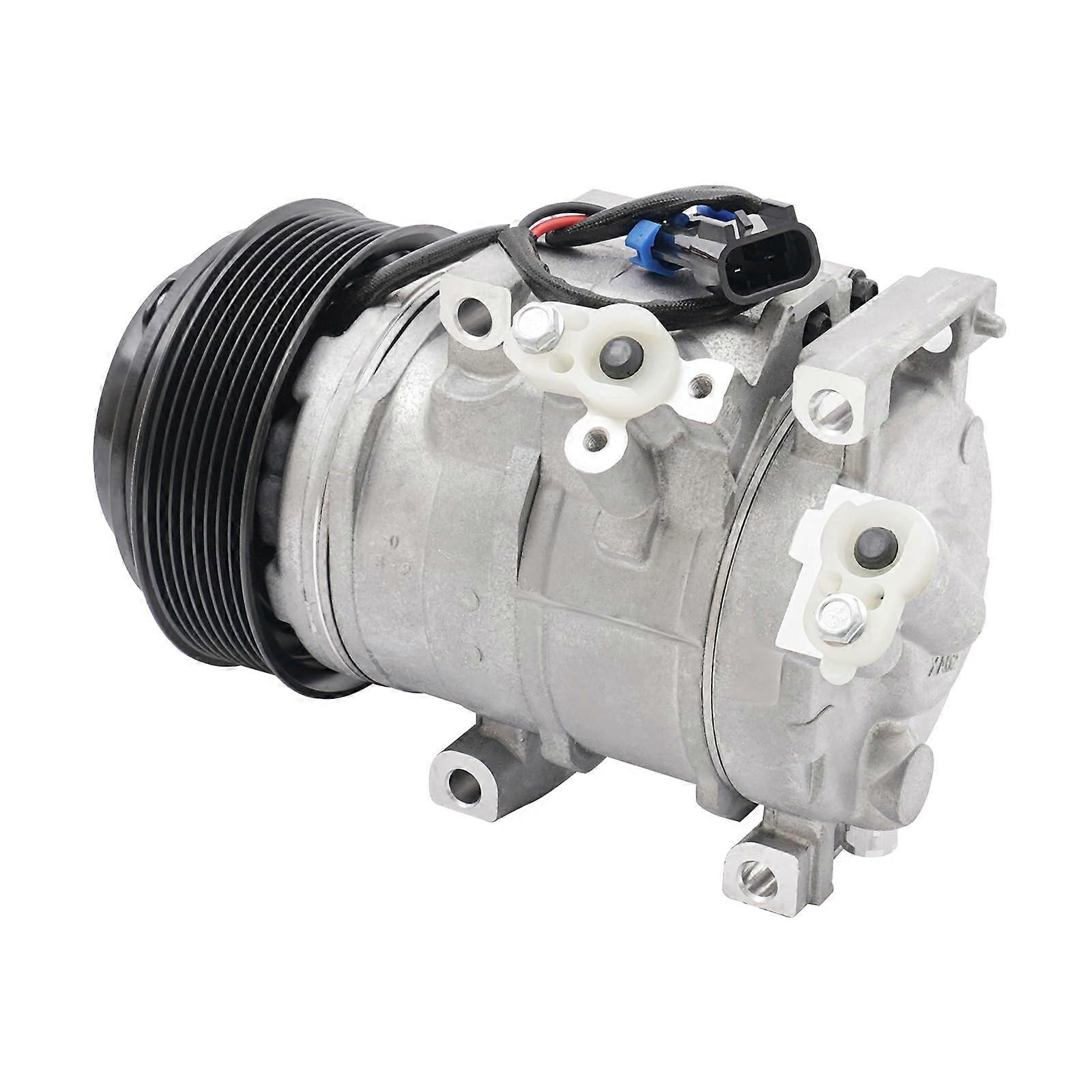 Tractor AC Compressor AT367640 SE502623 Silver Black Efficiency Direct Replacement Durable Build