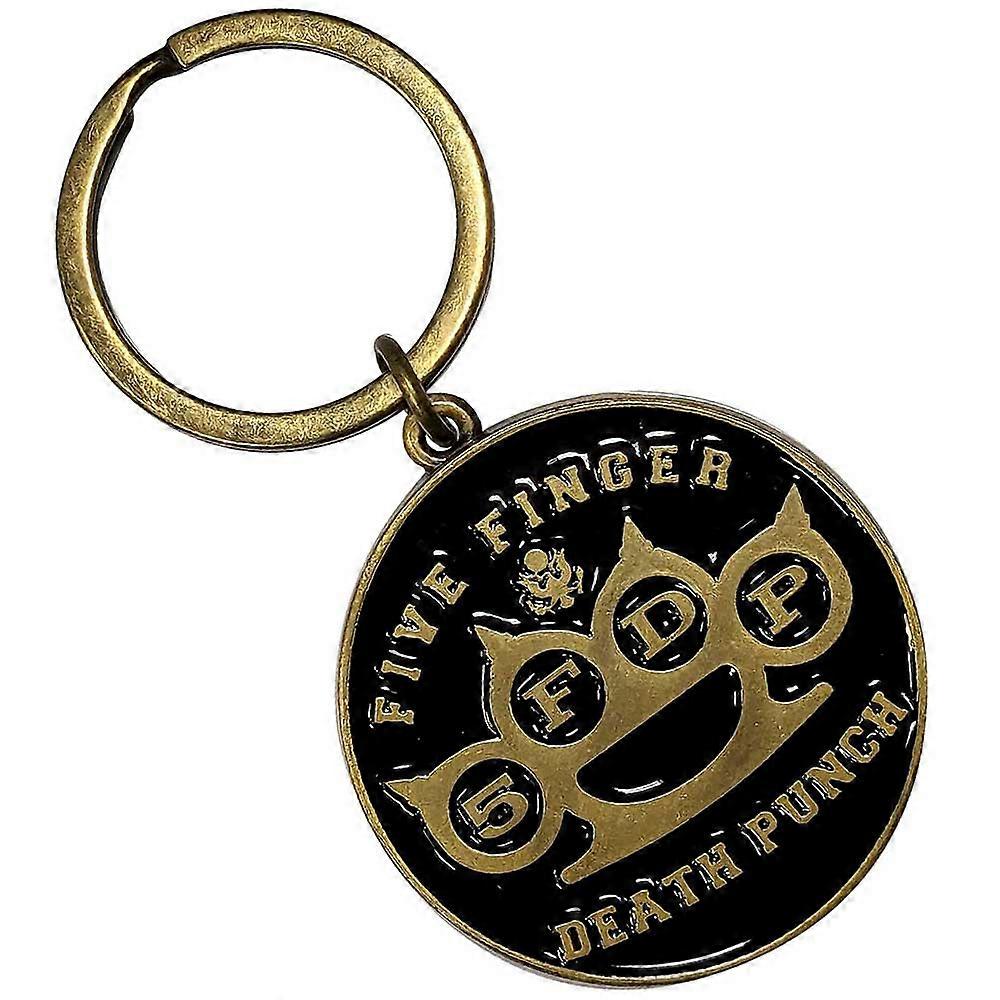 Five Finger Death Punch Keyring Brass Knuckle Keychain
