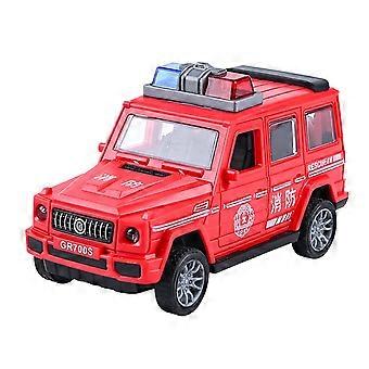 Carrinho de brinquedo de plástico com inércia e design realista, que estimula a brincadeira imaginativa e o desenvolvimento da coordenação motora.