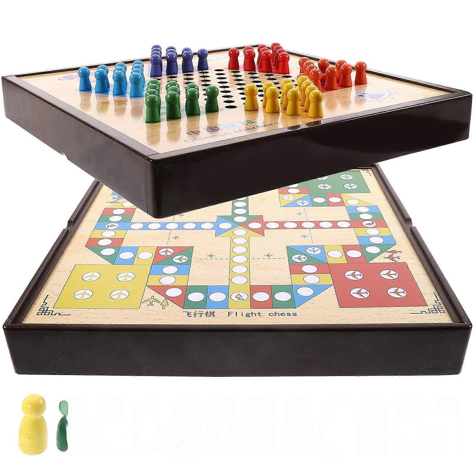 Multifunctional Chess Toy Set Using Wood Material for Educational Play