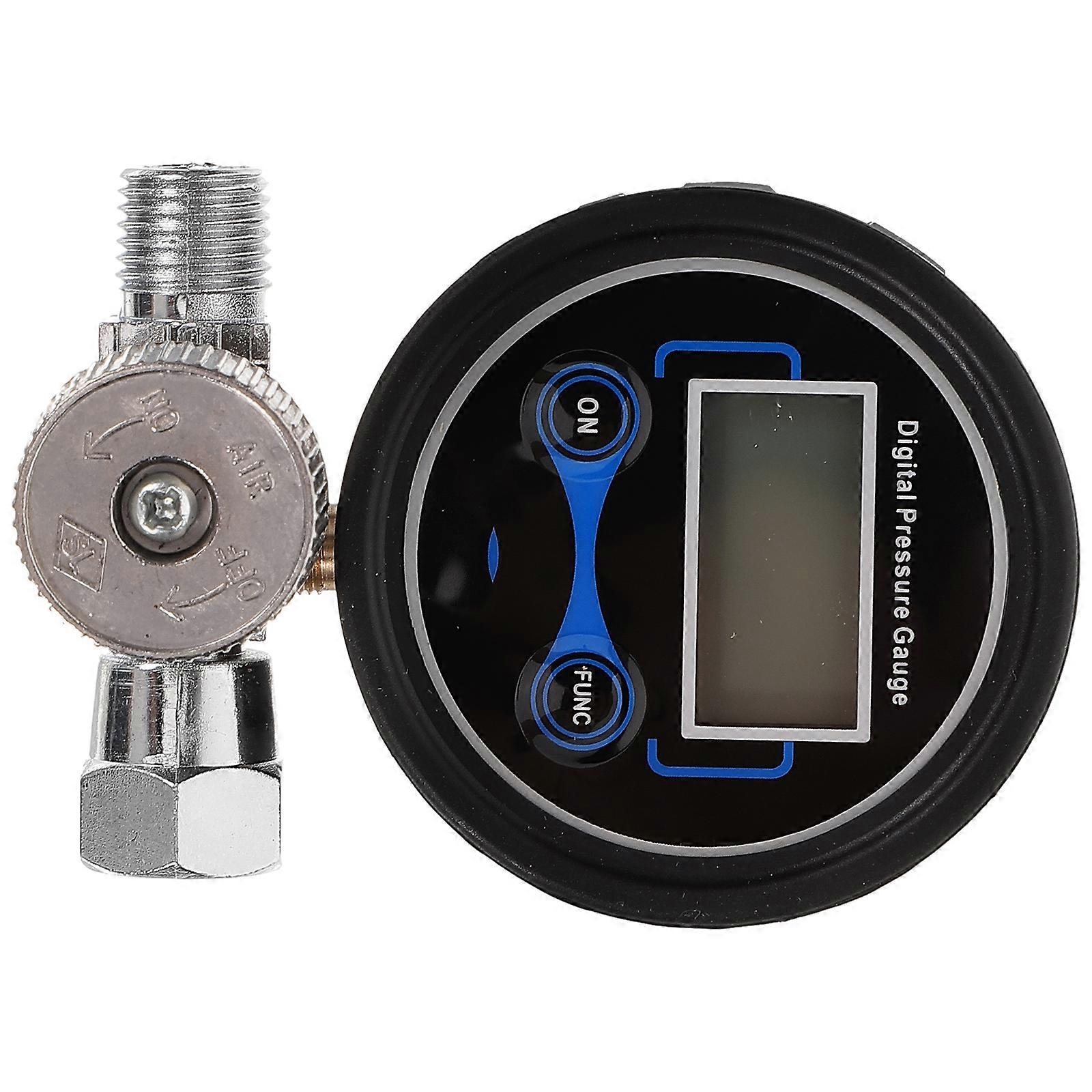 Air Compressor Regulator Digital Pressure Gauge for 4Pcs Set