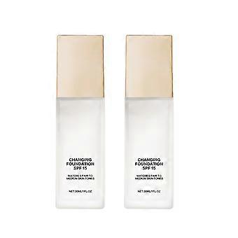 1/2/3Pcs 30ML Color Changing Foundation Long-Lasting Oil Control Blemish-Free Foundation Lightweight