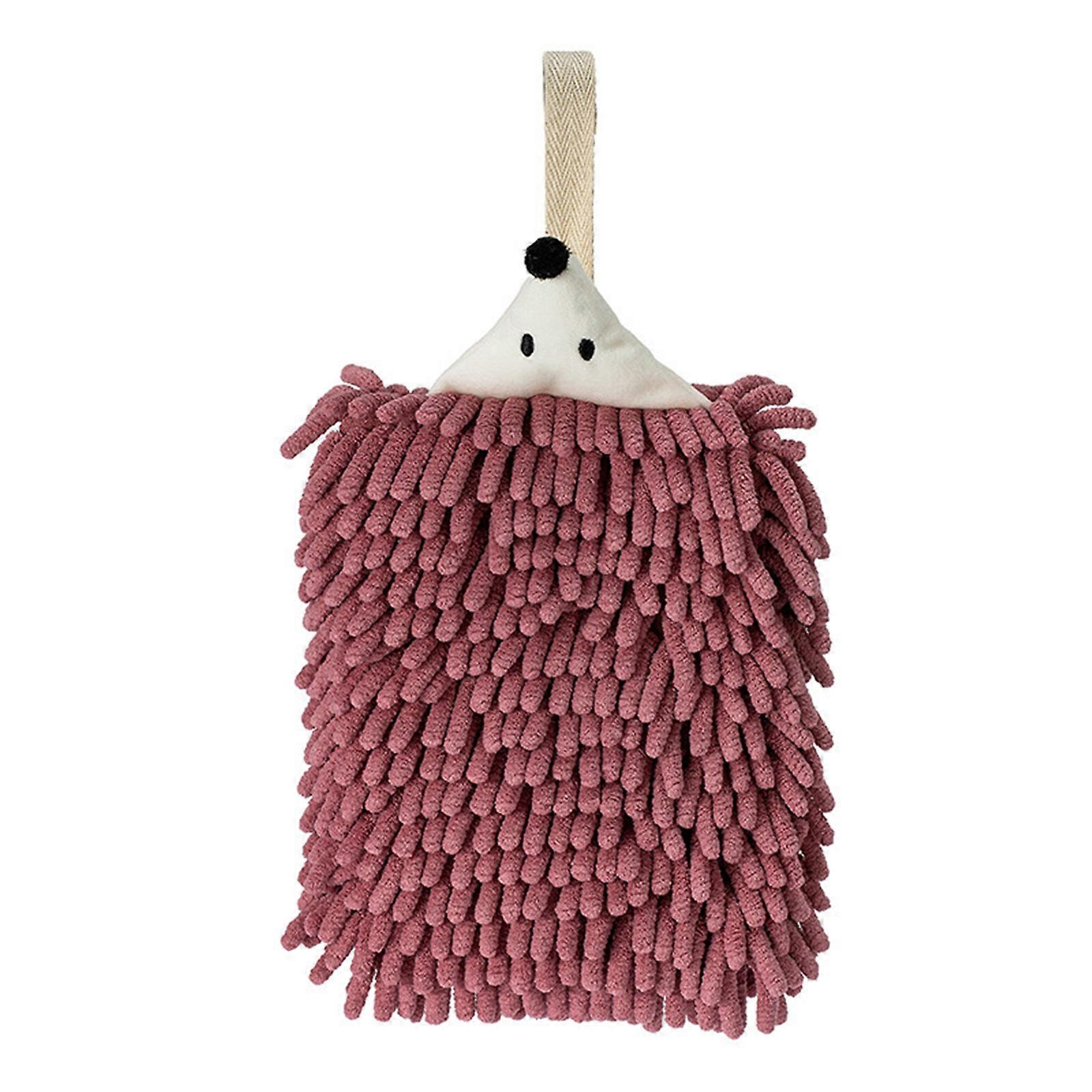 Polyester Square Hand Towel For Kitchen Features Rapid Absorption And Easy Hanging  Purple