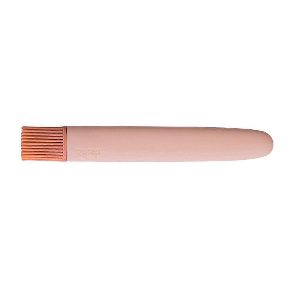 Multifunctional BBQ And Baking Brush With Rectangular Handle In Pink For Kitchen Grilling 1Pcs