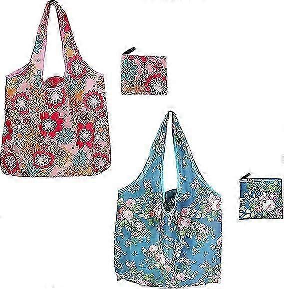 Two-Piece Reusable Environmentally Friendly Foldable Shopping Bag Set