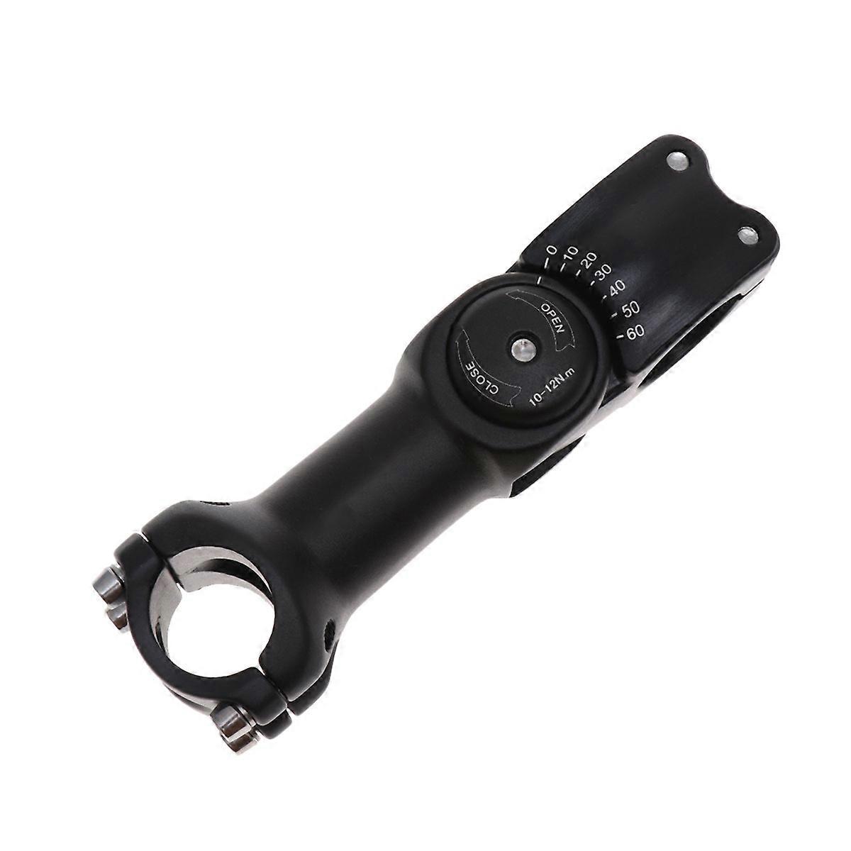 Front Fork Stem for Bike Adjustable Angle Handlebar Black