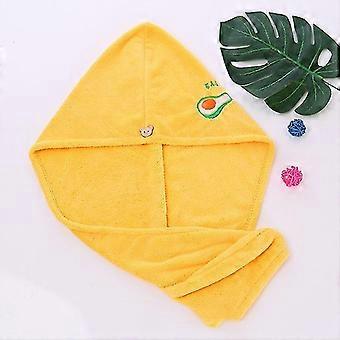 Magic Microfiber Dusj Cap Broderi Håndkle Badehatter Tørt Hårhette Rask Tørking