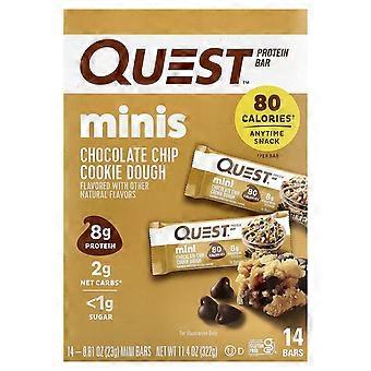 Quest Nutrition, Minis, proteiinipatukka, suklaakeksitaikina, 14 patukkaa, 23 g/kpl