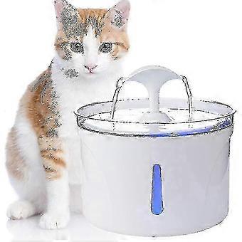 Automatischer Trinkbrunnen für Haustiere (Katzen und Hunde, 2,5 l), 3-Filtersystem, 360°-Wasserzirkulation, LED-Wasserstandsanzeige, leiser Betrieb, BPA-frei