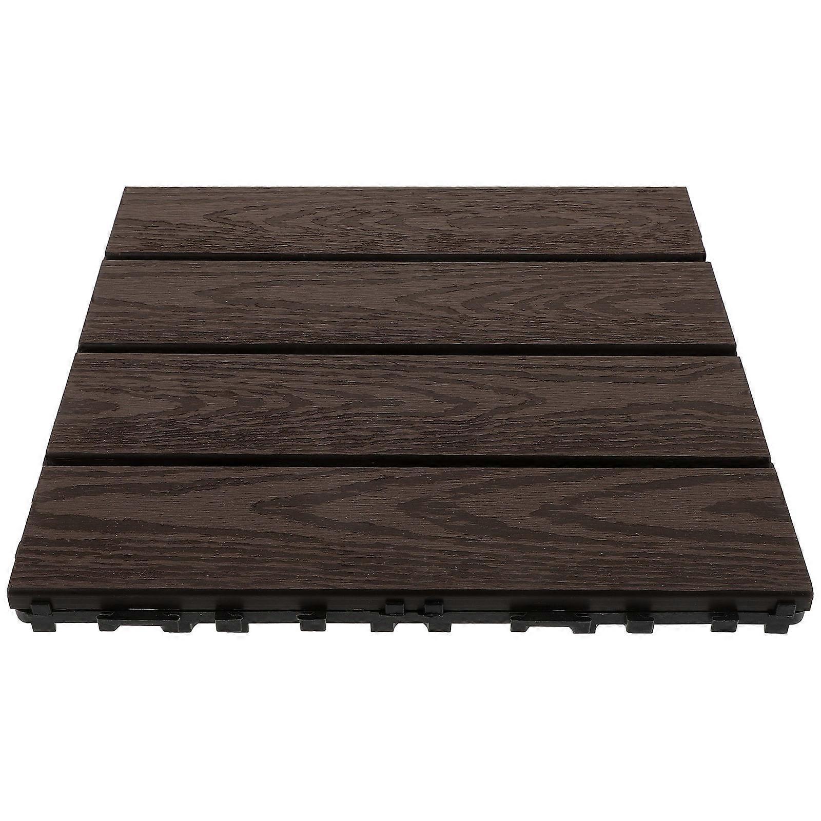 Balcony Backyard Interlocking Deck Tile Plastic Deck Floor Yard Decor Floor Tile