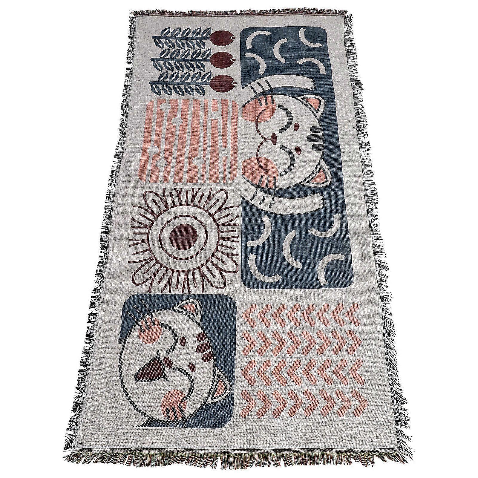 2Pcs Sofa Blanket Multi-Function Throw Blanket for Home Use Assorted Color