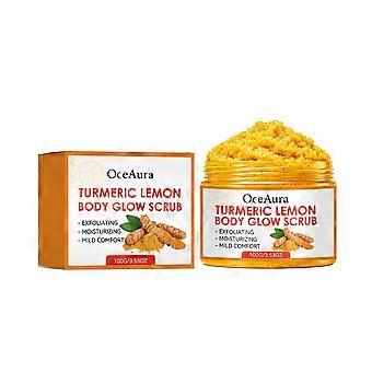 Turmeric Lemon Body Scrub, Gentle Exfoliating & Moisturizing Body Scrub