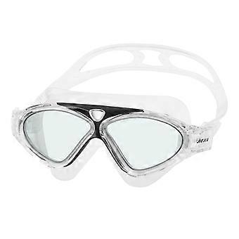 Comfortable Silicone HD Waterproof Anti-Fog Swimming Goggles (Transparent Black)