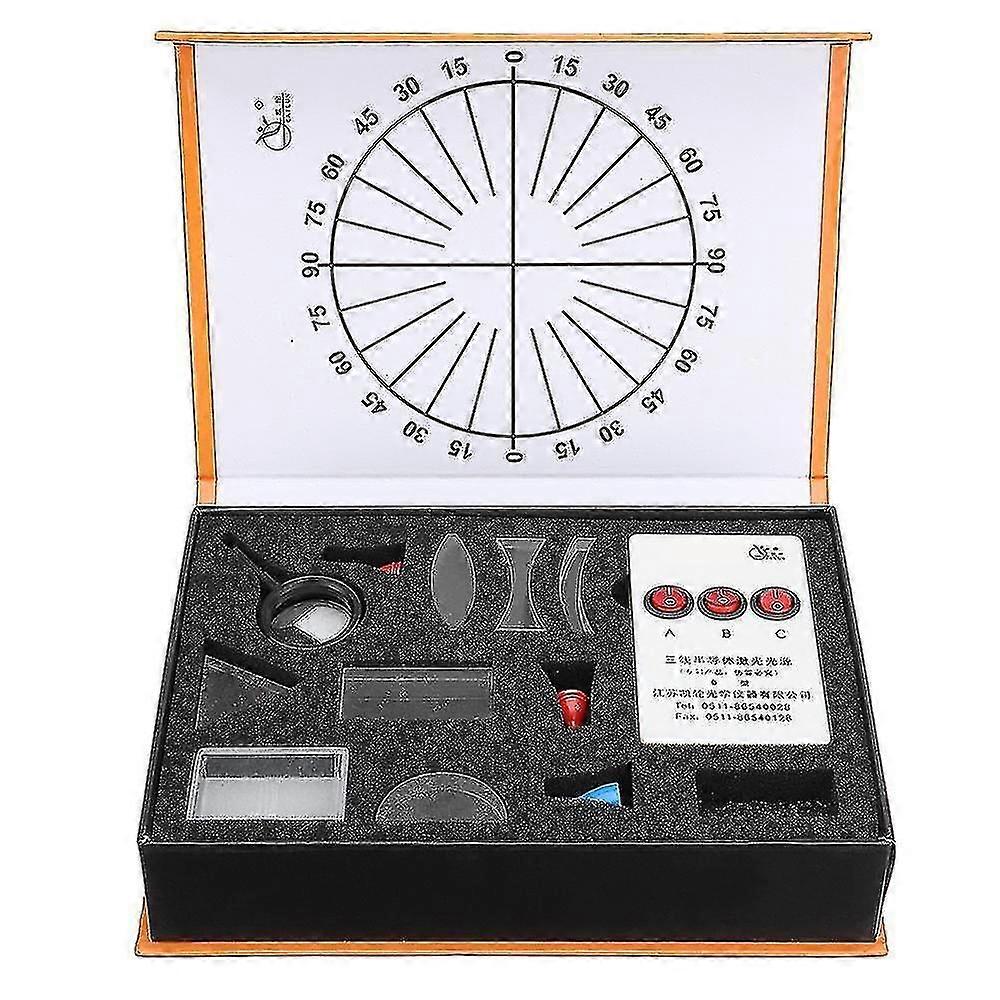 For Physical Optical Experiment Box Triangular Prism Convex Lens Concave Mirror Set Junior High Scho