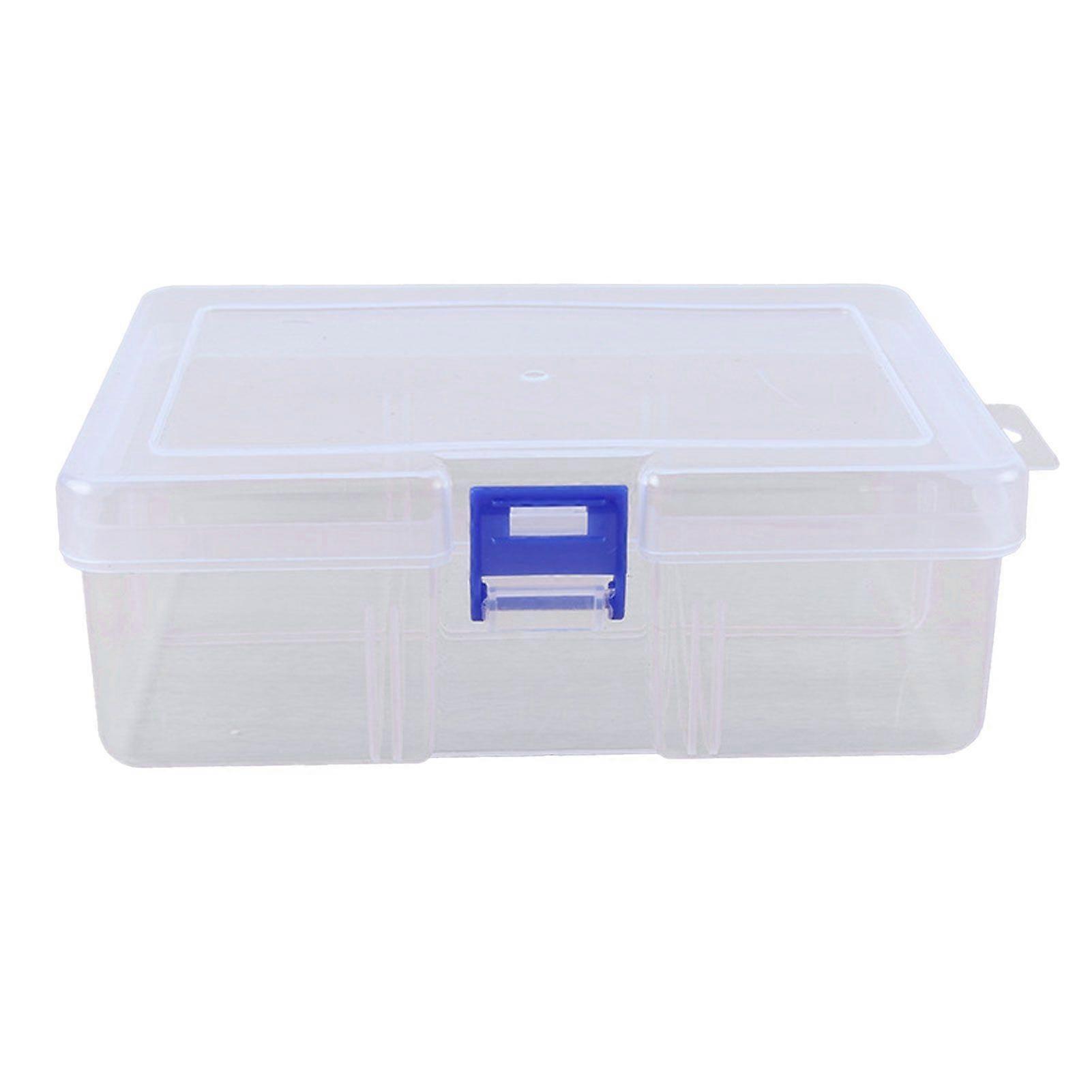 Empty Mini Items Experiment Blue Single Buckle Storage Container Box with Lid JIKAIX