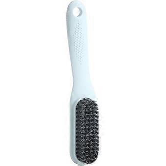 NA Simple Plastic Long Handle Shoe Brush Soft Hair Multifunctional Home Shoe Brush Hanging Clothes Soft Hair Brush Laundry Brush Cleaning Brush Blue