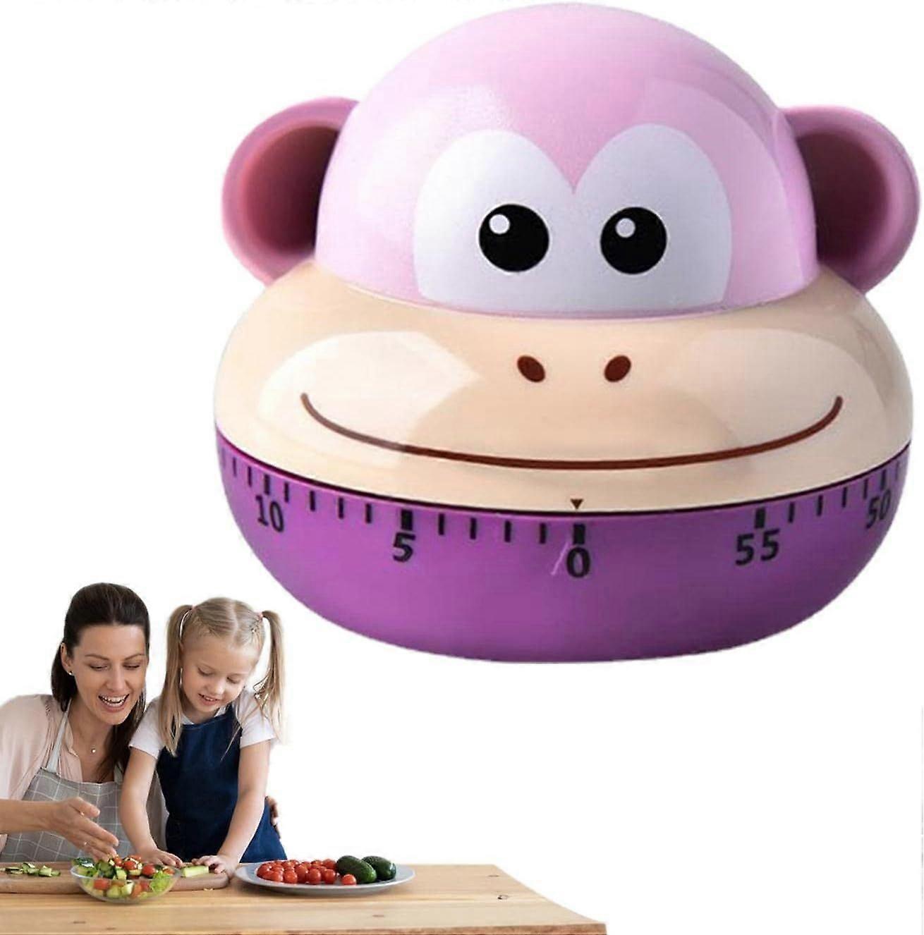 65x55mm Timer Kitchen Timer Kitchen Timer Funny Kitchen Timer Mechanical Wind-up Timer Kids Timer Children Learning Kitchen Timer for Cooking Cooking