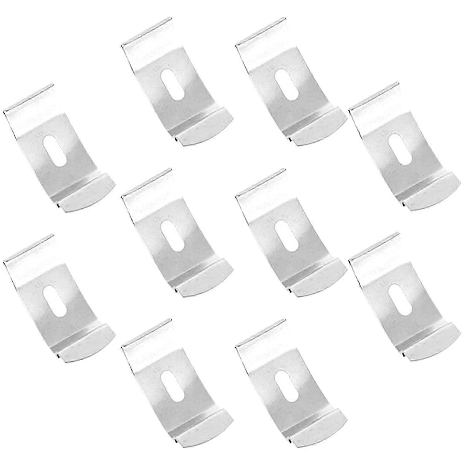 Louver Curtain Fixation Brackets for Window with 30Pcs White Brackets