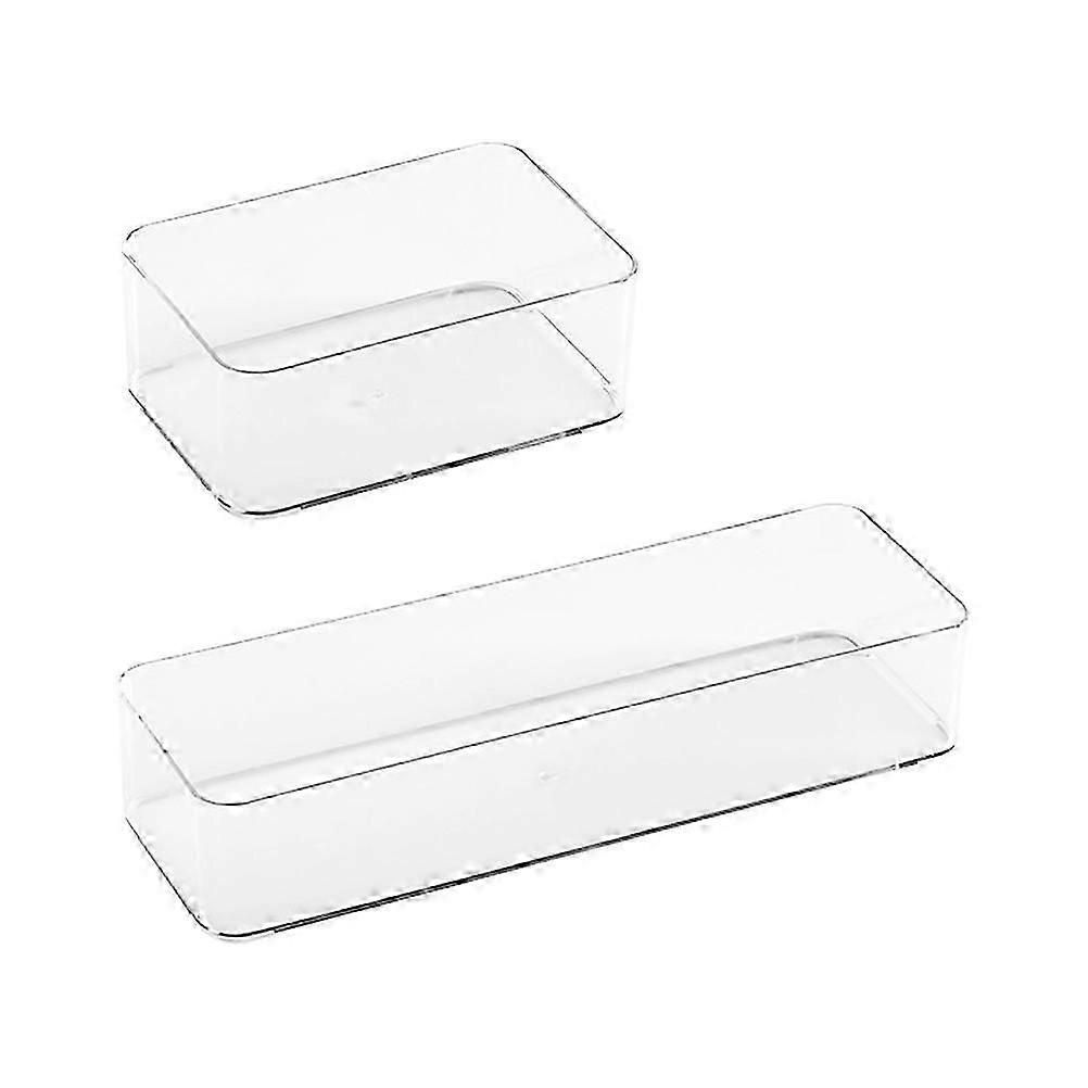 Multi-Function Drawer Organizer Storage Case for Storage 2Pcs White