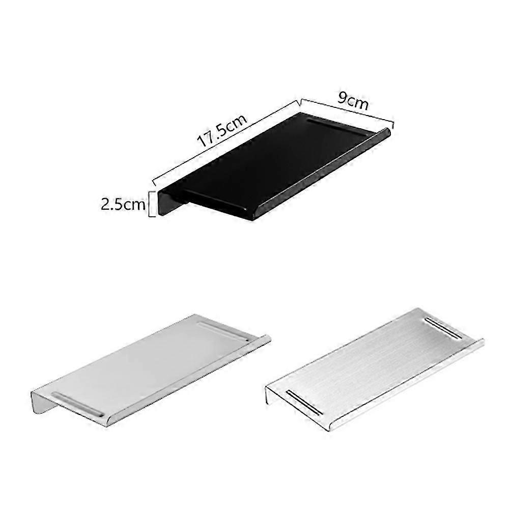 Stainless Steel Rectangular Grey Bathroom Storage Tray For Adults