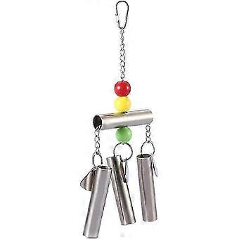Bird Hanging Stainless Steel Bell Toy Cage Mounted Parrot Standing Play Toy