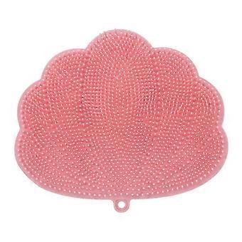 Wall-Mounted Hands-Free Back and Foot Scrubber with Suction Cups - Deep Clean and Exfoliate in the