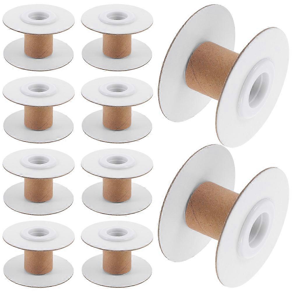 20Pcs Empty Wire Spools Removable Paper Sewing Spools Thread Spools Embroidery Weaving Bobbins