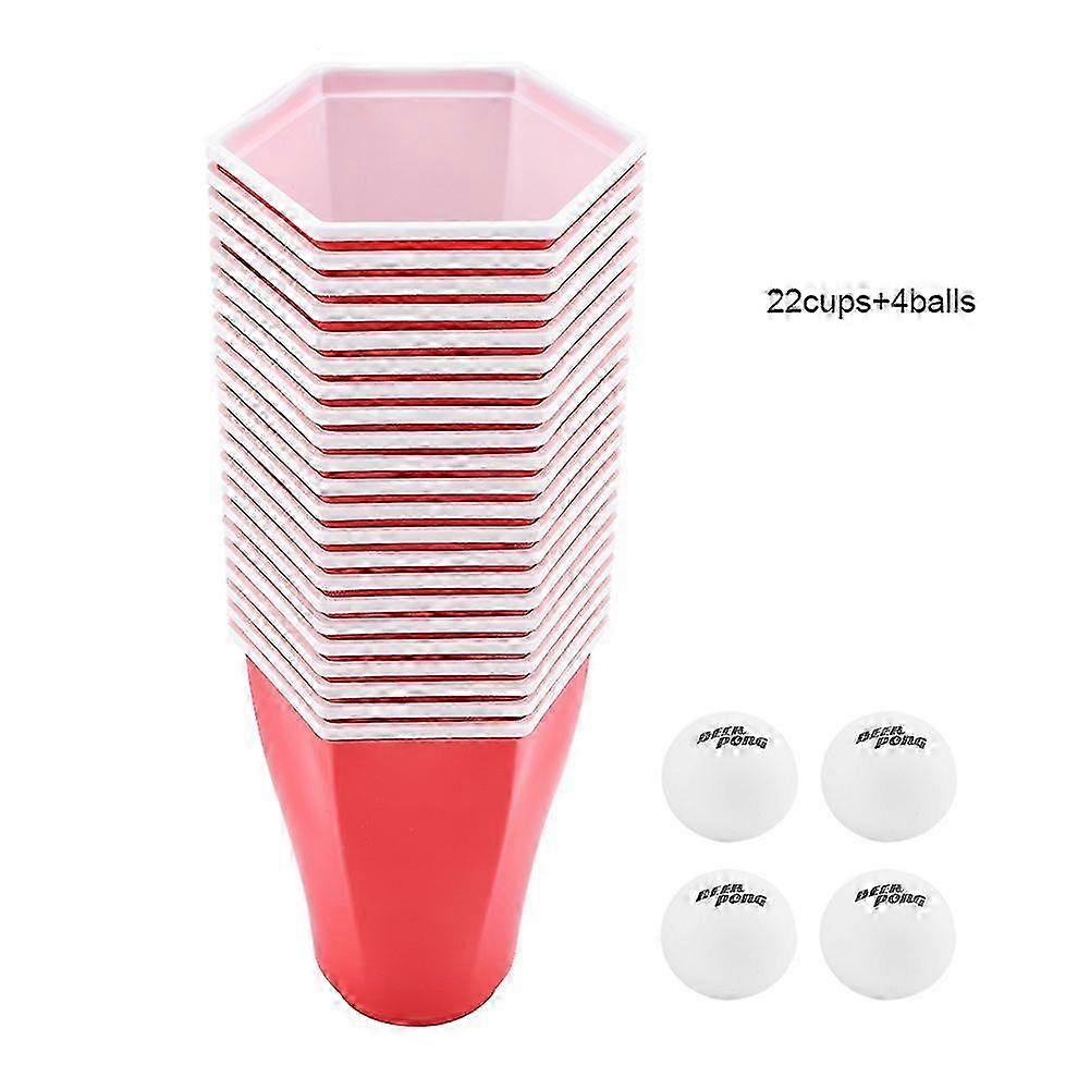 Hexcup Beer Pong red Game cup Set Party