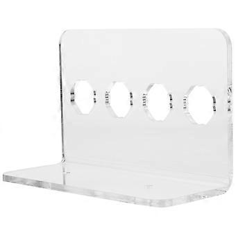 Acrylic Scissor Holder 4-Slot Wall Mounted Scissor Holder Rack Hairdresser Scissor Comb Organizer