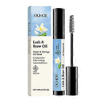 Máscara para cílios e sobrancelhas, maquiagem natural preta, curvatura bonita, não borra facilmente.