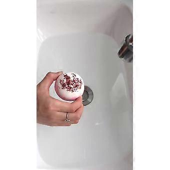Bolas de banho de flor seca com óleo essencial de rosa, 60g, algas marinhas, baunilha, conjunto de viagem com esfoliante, 6 unidades de 6 bolas de banho esfoliantes de 60g.