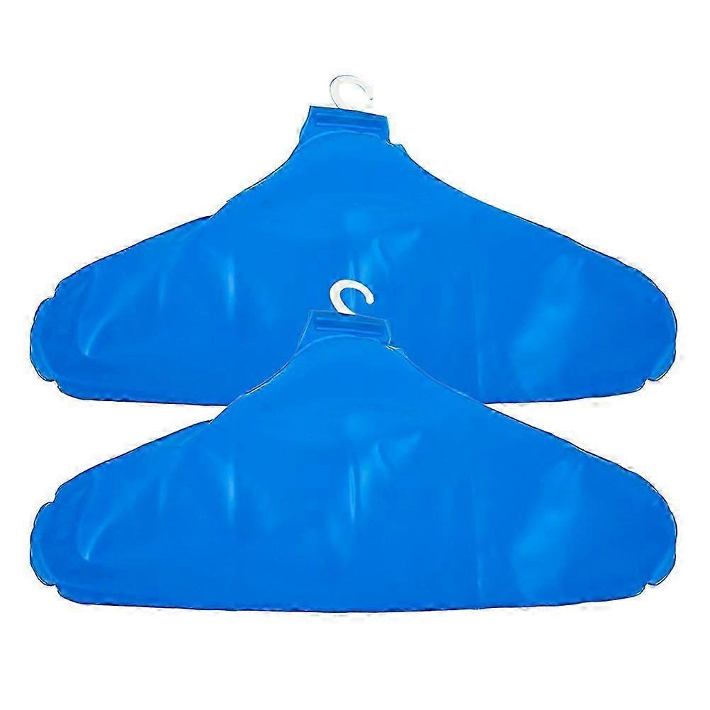 Blue Portable Inflatable Clothes Hanger for Drying 2Pcs Coat Holder
