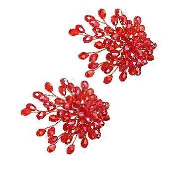 2pcs Wedding Bridal Shoe Clips Shoe Buckles Crystal Shoe Clip for Party Decor