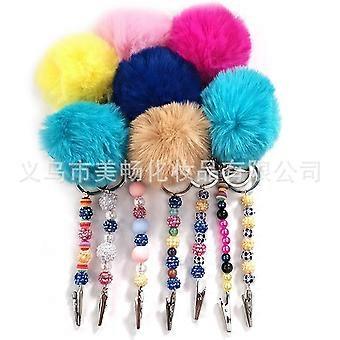 Credit Card Puller ATM Keychain Resin Debit Card Grabber for Long Nails With Ball And Cigarette Holder Hairball a Hairball a
