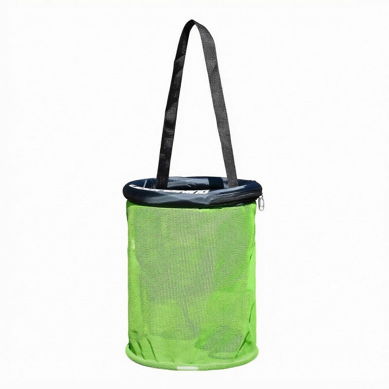 Cylindrical Keepnet Reinforced Rim Mesh Keepnet Lightweight Foldable Fish Net