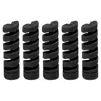 CANSUCC 5Pcs Cuadro de Bicicleta Funda Protectora Goma Palanca de Cambios de Bicicleta Protector de Carcasa de Cable de Freno Negro YMQX)