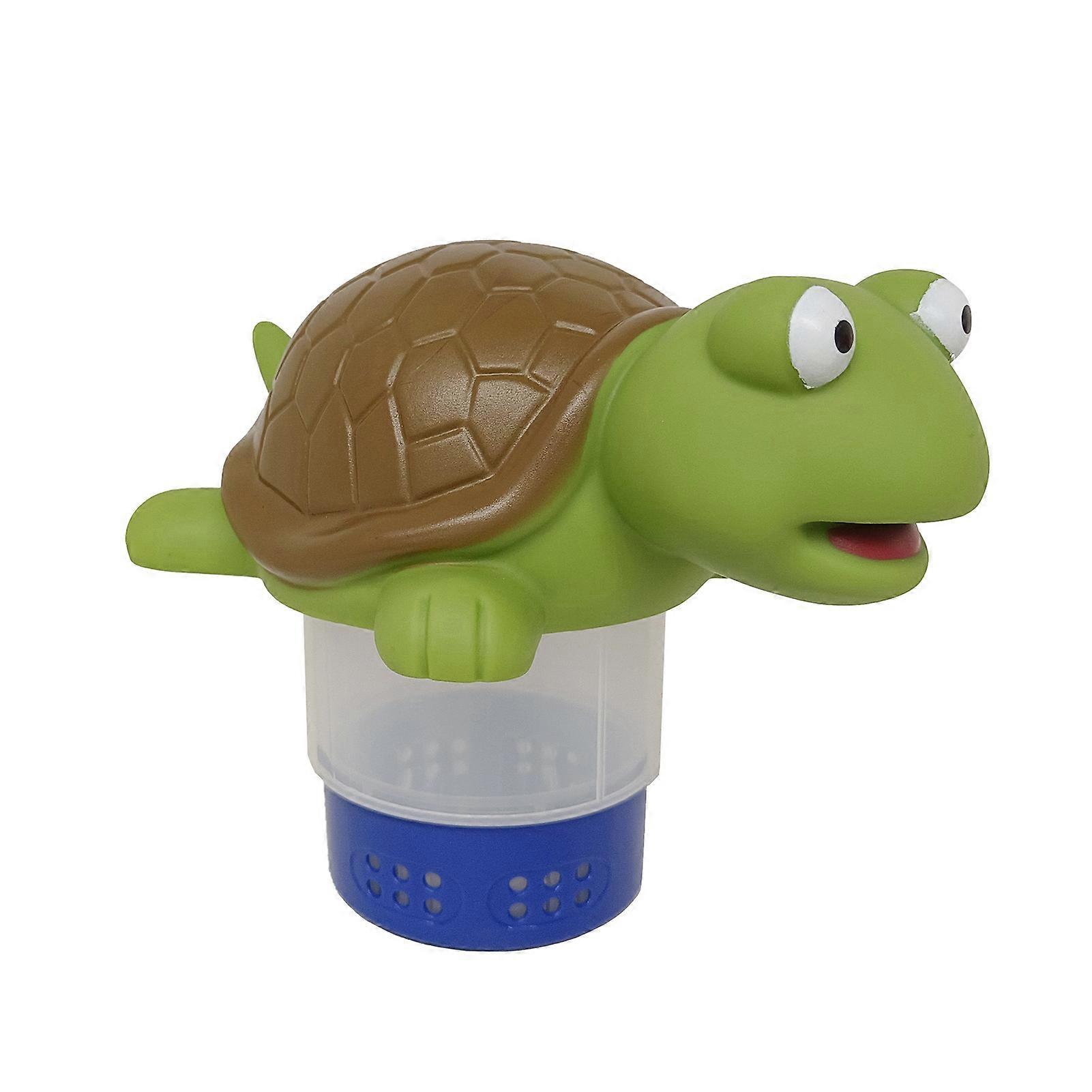 Durable Plastic Chlorine Floater with Turtle Shape and Easy Fill