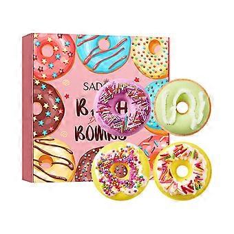 Coffret cadeau de bombes de bain Macaron et Donut | Parfums sucrés, nettoyage en profondeur, design adorable. Offrez à votre corps un véritable « spa gourmand ».