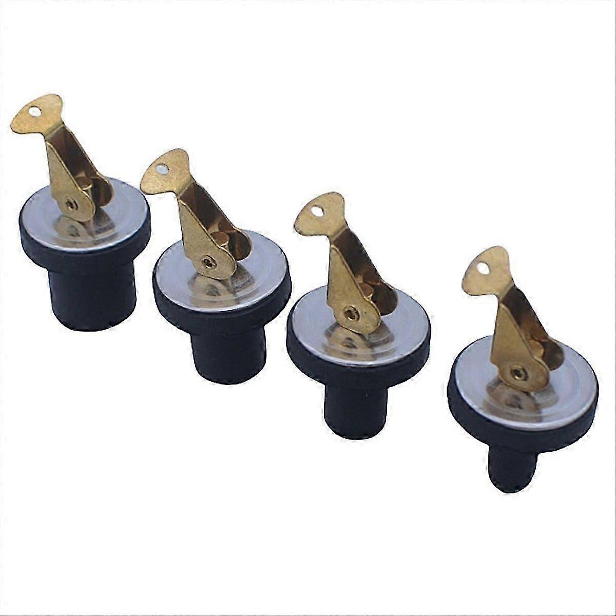 Brass compression drain plug with rubber seal.-SSZFV