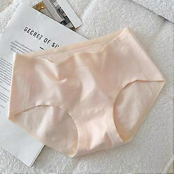 Naadloze, onzichtbare, antibacteriële katoenen slips met middelhoge taille voor dames