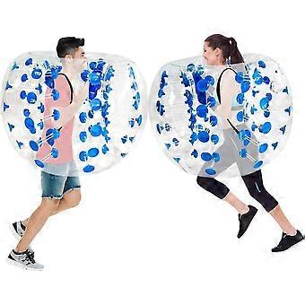 1m Blue Inflatable Bumper Balls 2 Packs for Kids and Adults, Outdoor Sumo Game with Adjustable Safety Straps