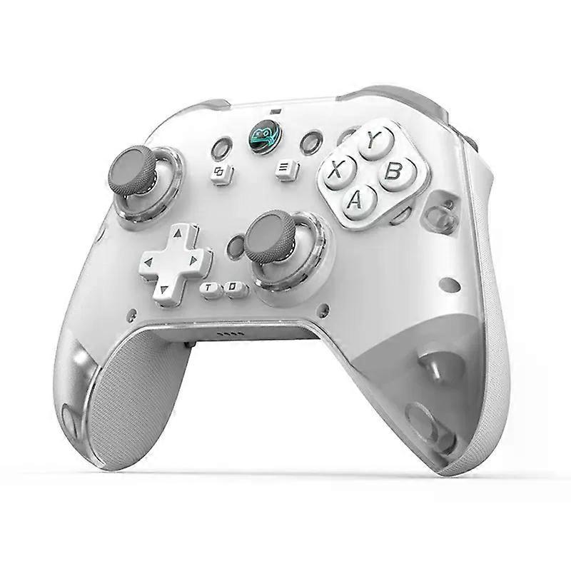 ZRUXE Z04 Wireless Game Controller Bluetooth-compatible Gamepad with Charging Base for Nintendo Switch / Computer / Android / Ios - White