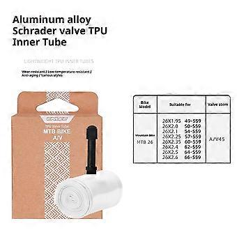2X ENLEE Bike Inner Tube ,TPU Schrader Valve MTB Bike Inner Tube,45mm Ultralight Inner Tube,26in