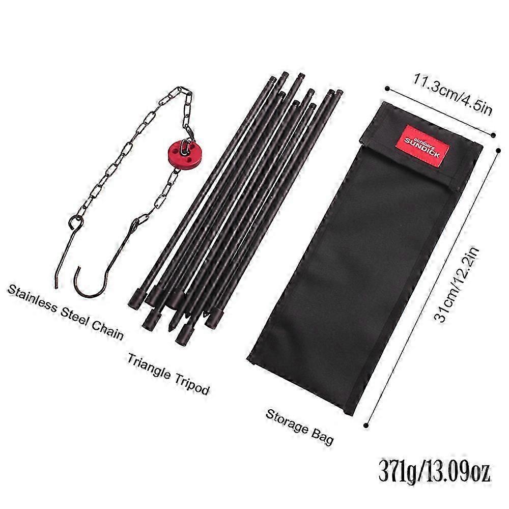 Camping Bonfire Tripod Portable Triangle Support Camping Bonfire Frame