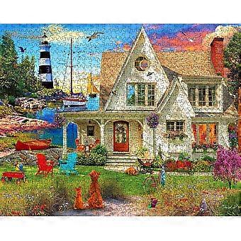 Jigsaw Puzzle Scenic Lighthouse Beach Quiet Cove HAA737