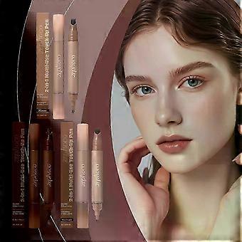 2‑in‑1 Ebony Root Touch‑Up Pen, Waterproof Long‑Wear Hairline Concealer Stick, Multi‑Use Cosmetic Stick for Hair, Brows & Eye‑Line