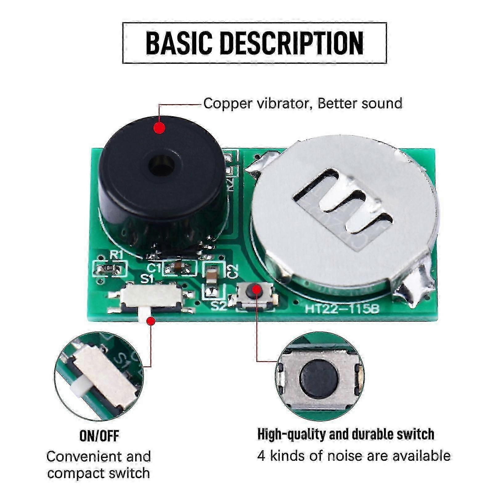 Annoying Tricky Cricket PCB Beeping Noise Maker Office Prank Joke Tool